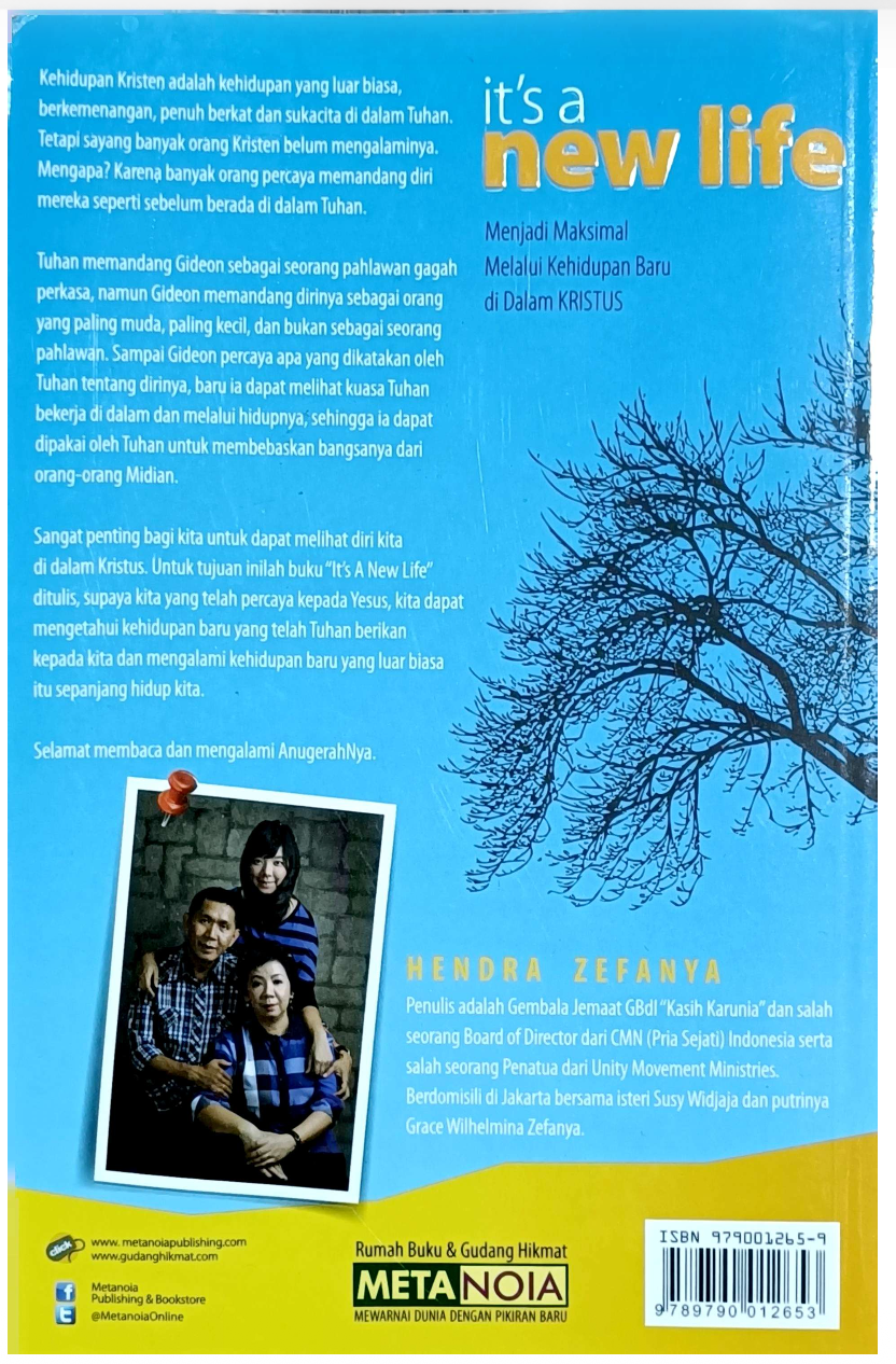 It's a New Life - Cover Belakang